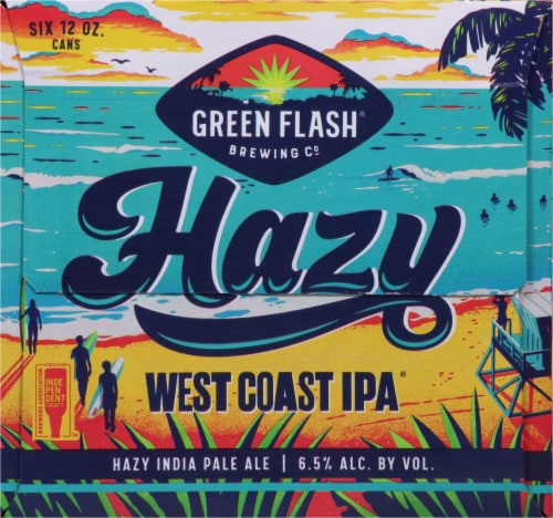 Green Flash Brewing Co.® West Coast IPA Cans Perspective: right