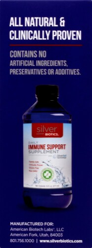 American Biotech Labs  Silver Biotics Your Daily Immune System Support Perspective: right