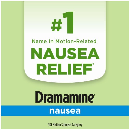 Dramamine Long Lasting Nausea Relief Tablets Perspective: right