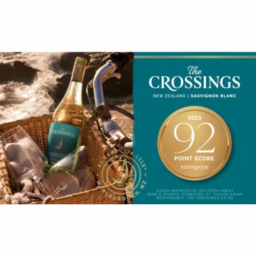 The Crossings Sauvignon Blanc New Zealand White Wine Perspective: right