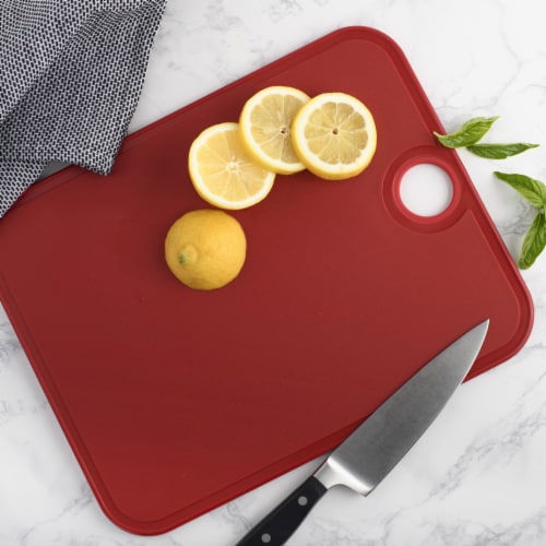 Architec® Gripper™ Poly Cutting Board - Red Perspective: right