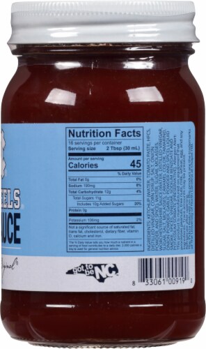 Cackalacky® Tar Heels® BBQ Sauce Perspective: right