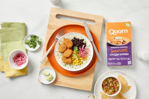 Quorn® Vegan Pineapple Chipotle Meatless ChiQin Dippers Perspective: right
