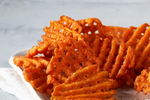 Alexia® Waffle Cut Sweet Potato Seasoned Fries Perspective: right