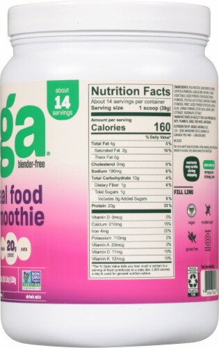 Vega® Real Food Smoothie Wildberry Bliss Protein Powder Perspective: right
