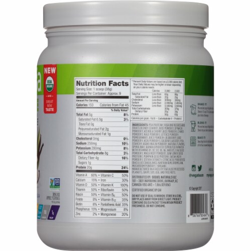 Vega One Organic Coconut Almond All-In-One Shake Drink Mix Perspective: right