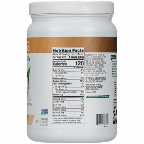 Vega® Protein & Greens Plant-Based Coconut Almond Flavored Drink Mix Powder Perspective: right