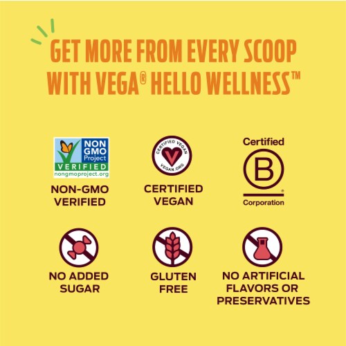 Vega® Hello Wellness™ Spring In Your Step™ Vanillla Cappuccino Blender Free Smoothie Mix Perspective: right
