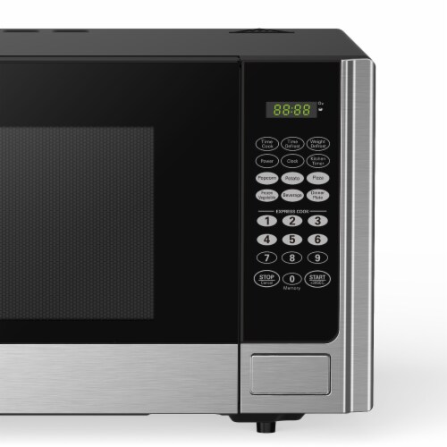 BLACK+DECKER 0.9-cu ft 900-Watt Countertop Microwave (Stainless Steel) in  the Countertop Microwaves department at