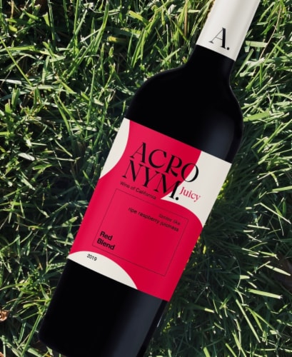 Acronym Juicy Red Blend Red Wine Perspective: right