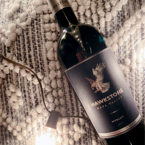 Hawkstone Merlot Red Wine Perspective: right