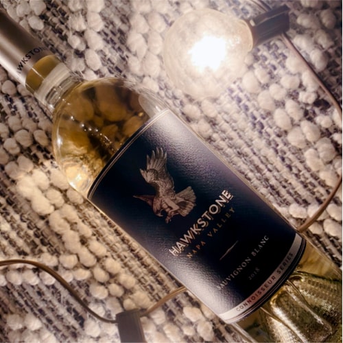 Hawkstone Sauvignon Blanc White Wine Perspective: right