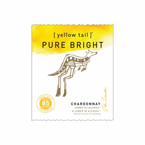 Yellow Tail Pure Bright Chardonnay Australia White Wine Perspective: right
