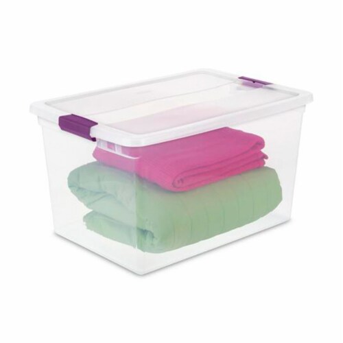 Sterilite 66 Quart Storage Totes, 6 Pack, and 6 Quart Storage