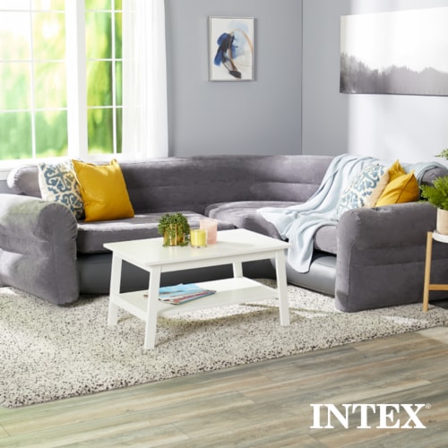 Intex inflatable ultra lounge with ottoman hotsell