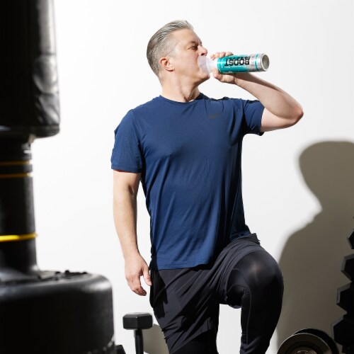 Boost Oxygen Natural 10 Liter Pure Oxygen Canister, Menthol Eucalyptus (12 Pack) Perspective: right