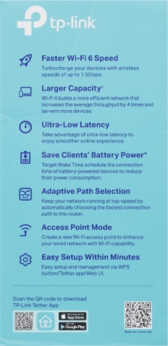 TP-Link RE505X AX1500 Wi-Fi 6 Range Extender Perspective: right