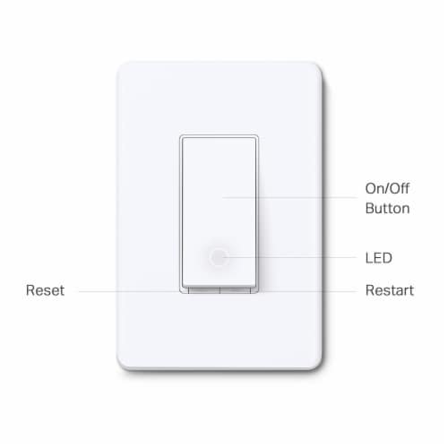 TP-Link Tapo Mini Smart Wi-Fi Light Switch with Matter - White Perspective: right