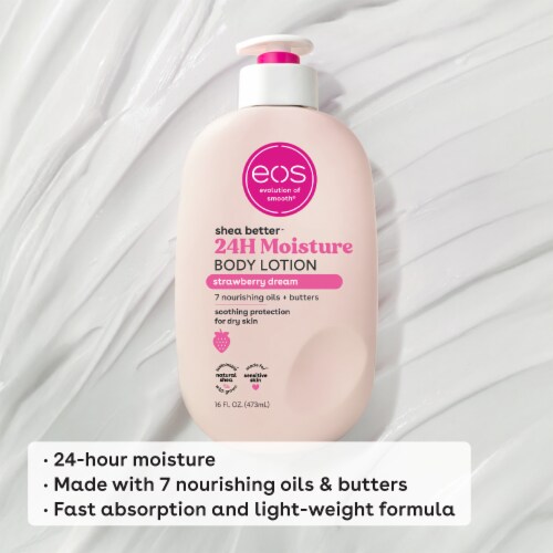 EOS Strawberry Dream Body Lotion Perspective: right