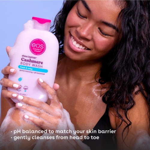 EOS Fresh & Cozy Shea Better Cashmere Body Wash Perspective: right
