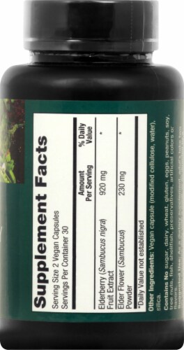 PlantFusion Vegan Black Elderberry 1150mg Perspective: right