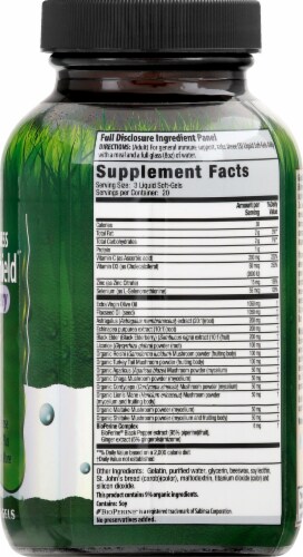Global Wellness Immuno-Shield with Elderberry Liquid Soft-Gels Perspective: right