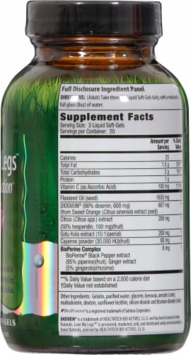 Irwin Naturals® Love My Legs™ Vein & Circulation Dietary Supplement Soft-Gels Perspective: right