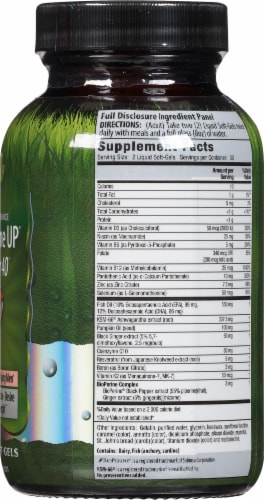 Irwin Naturals® Energy & Endurance Testosterone Up® Men Over 40 Liquid Soft-Gels Perspective: right