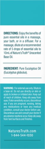 Nature's Truth® Invigorating Eucalyptus Pure Essential Oil Perspective: right