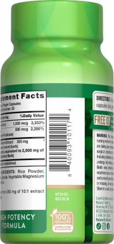 Nature's Truth Super Ceylon Cinnamon 2,500 mg plus Biotin & Chromium Perspective: right