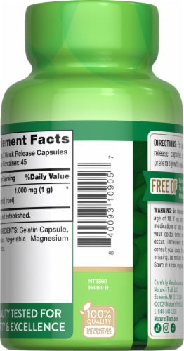 Nature’s Truth Beet Root 90 Capsules Perspective: right