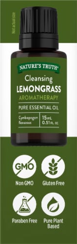 Nature's Truth® Cleansing Lemon Grass Pure Essential Oil Perspective: right