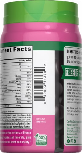 Nature's Truth Women's Multi-Vitamin + Collagen Gummies Perspective: right