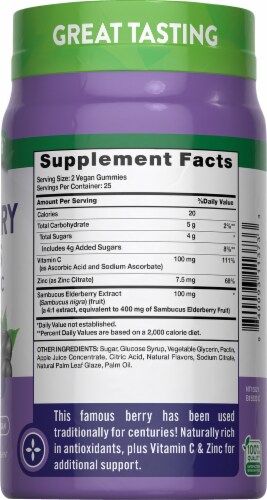 Nature's Truth Sambucus Black Elderberry Complex Gummies Perspective: right