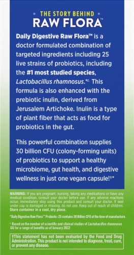 Nature's Truth Raw Flora 30 Billion DAILY DIGESTIVE Probiotic Perspective: right