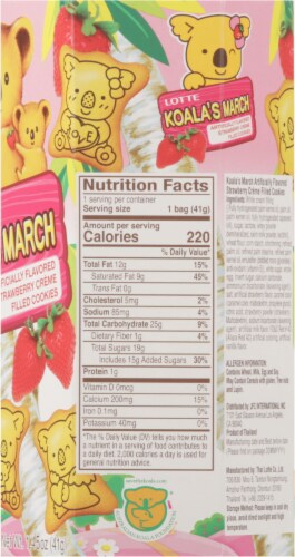 Lotte Koala’s March Strawberry Creme-Filled Cookies Perspective: right