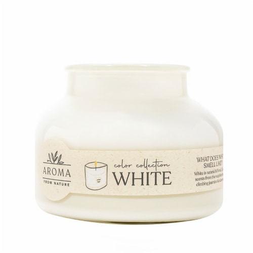 Aroma From Nature House of Velas Jar Candle White Perspective: right