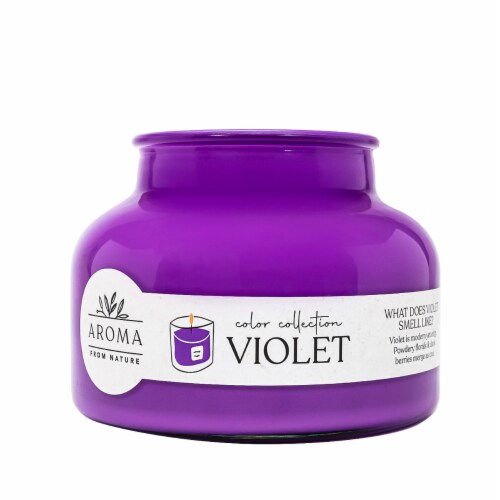 Aroma From Nature House of Velas Jar Candle Violet Perspective: right