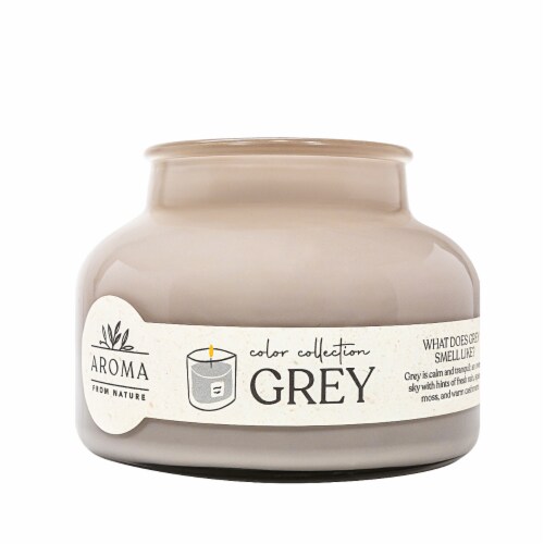 Aroma From Nature House of Velas Jar Candle Grey Perspective: right