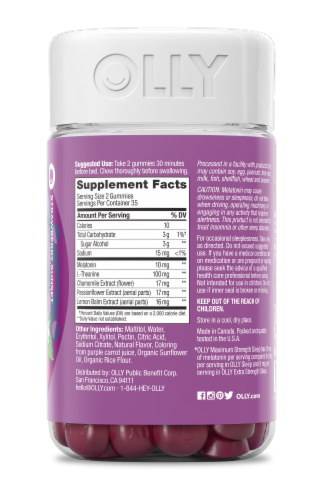 Olly® Maximum Strength Sleep - Strawberry Sunset Perspective: right