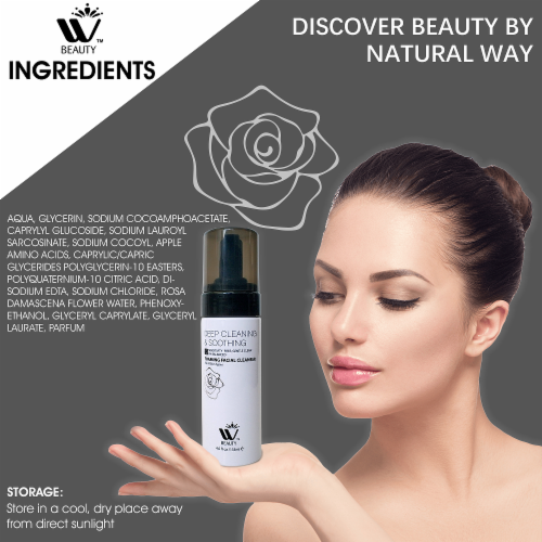 W Beauty FoamingCleanser Cleanser with Rose Extract Non