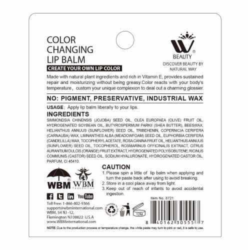 Tinted Chapstick, Infused with Natural Plant Essence & Vitamin E, Provide Hydration, 6 Pack Perspective: right