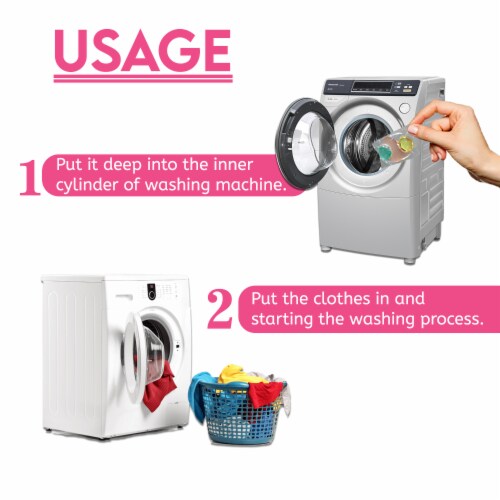 W Home 5 in 1 Laundry Pods with Lavender Scent, 32 Count Each - Pack of 6 Perspective: right