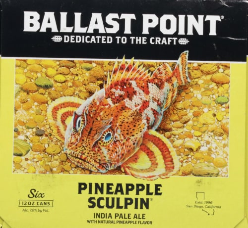 Ballast Point Pineapple Sculpin® Indian Pale Ale Perspective: right