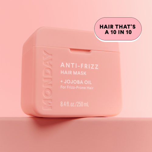 MONDAY Anti-Frizz Hair Mask + Jojoba Oil Perspective: right