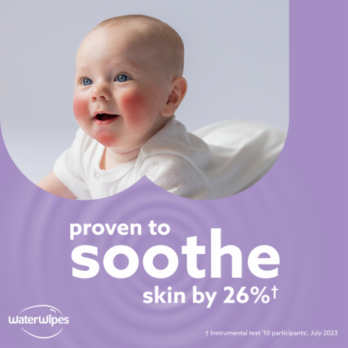 WaterWipes® Soothing Clean 99% Water Based Baby Wipes Perspective: right