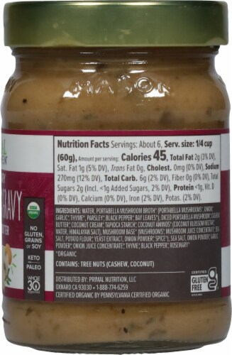 Primal Kitchen® No Dairy Mushroom Gravy Perspective: right