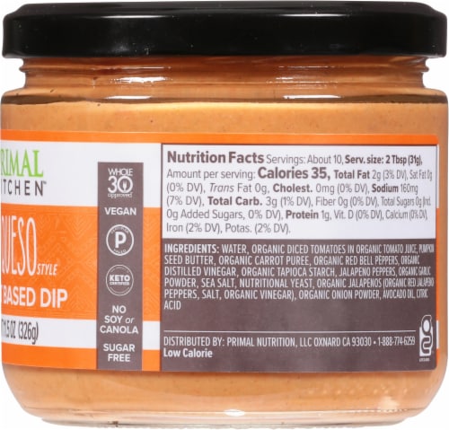 Primal Kitchen™ Plant Based Mild Queso Dip Perspective: right