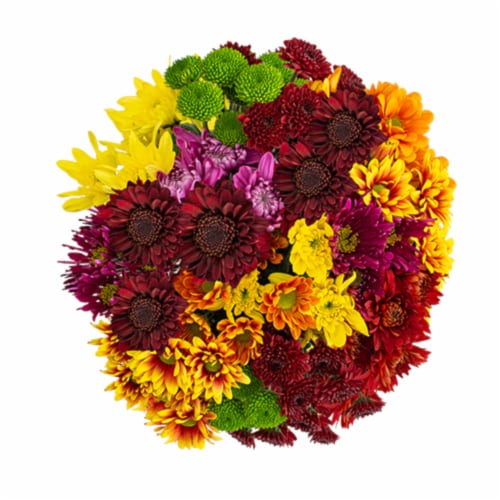 Fall Poms Bouquet Perspective: right