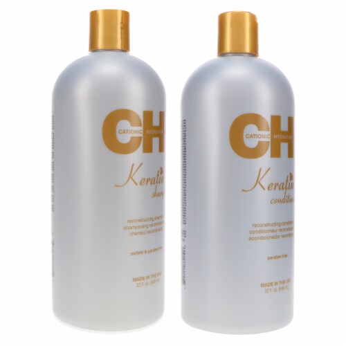 CHI Keratin Reconstructing Shampoo 32 oz & Keratin Reconstructing Conditioner 32 oz Combo Pac Perspective: right